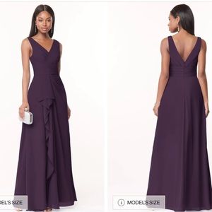 Azazie plum dress